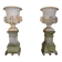 Pair of Neoclassical Style Cast Iron Vases, 19th Century