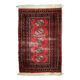 Tapis vintage fait main Lahore en laine rouge (75cm x 119cm) – Années 1960