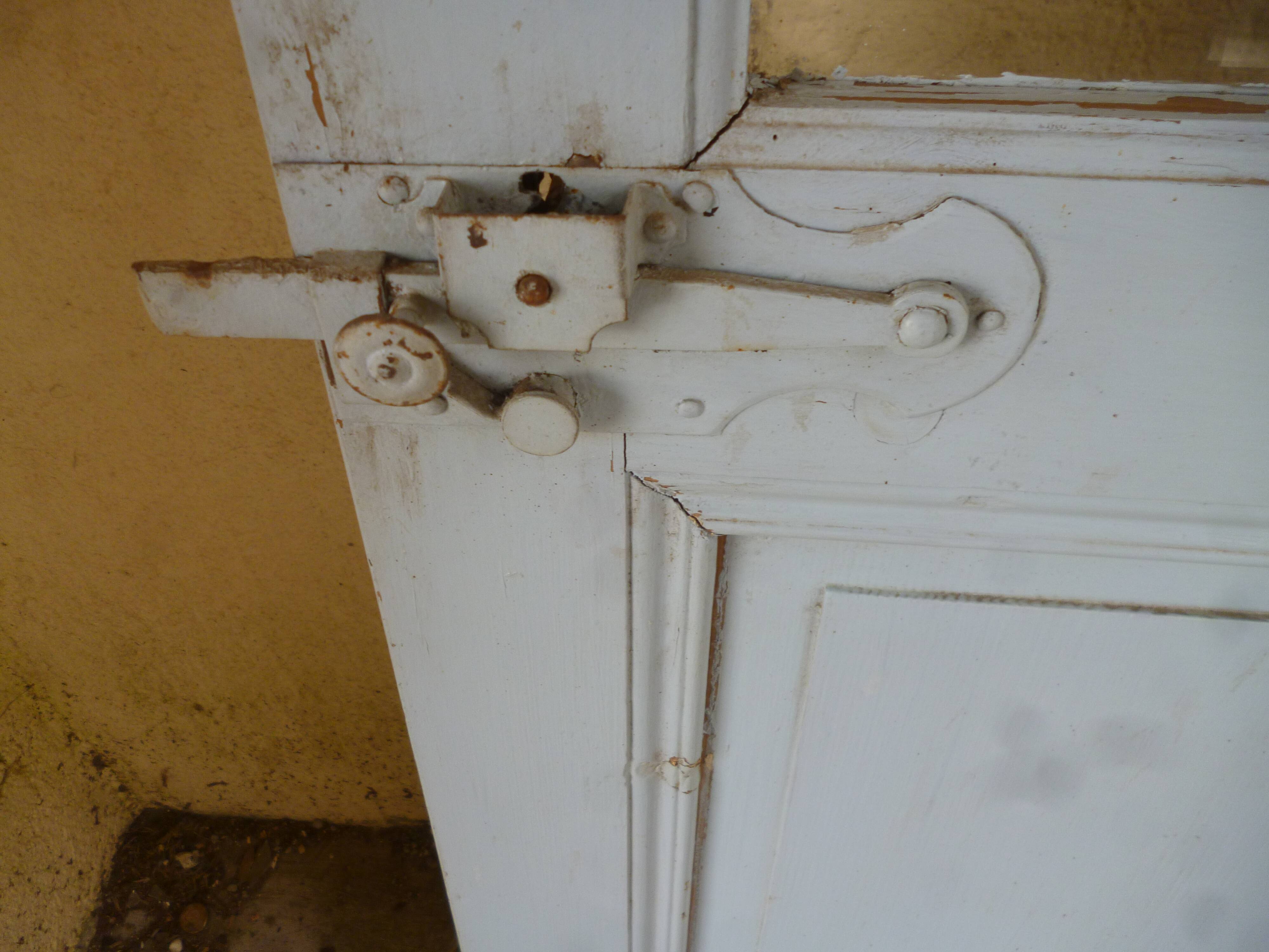 Old door blue patina