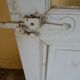 Old door blue patina