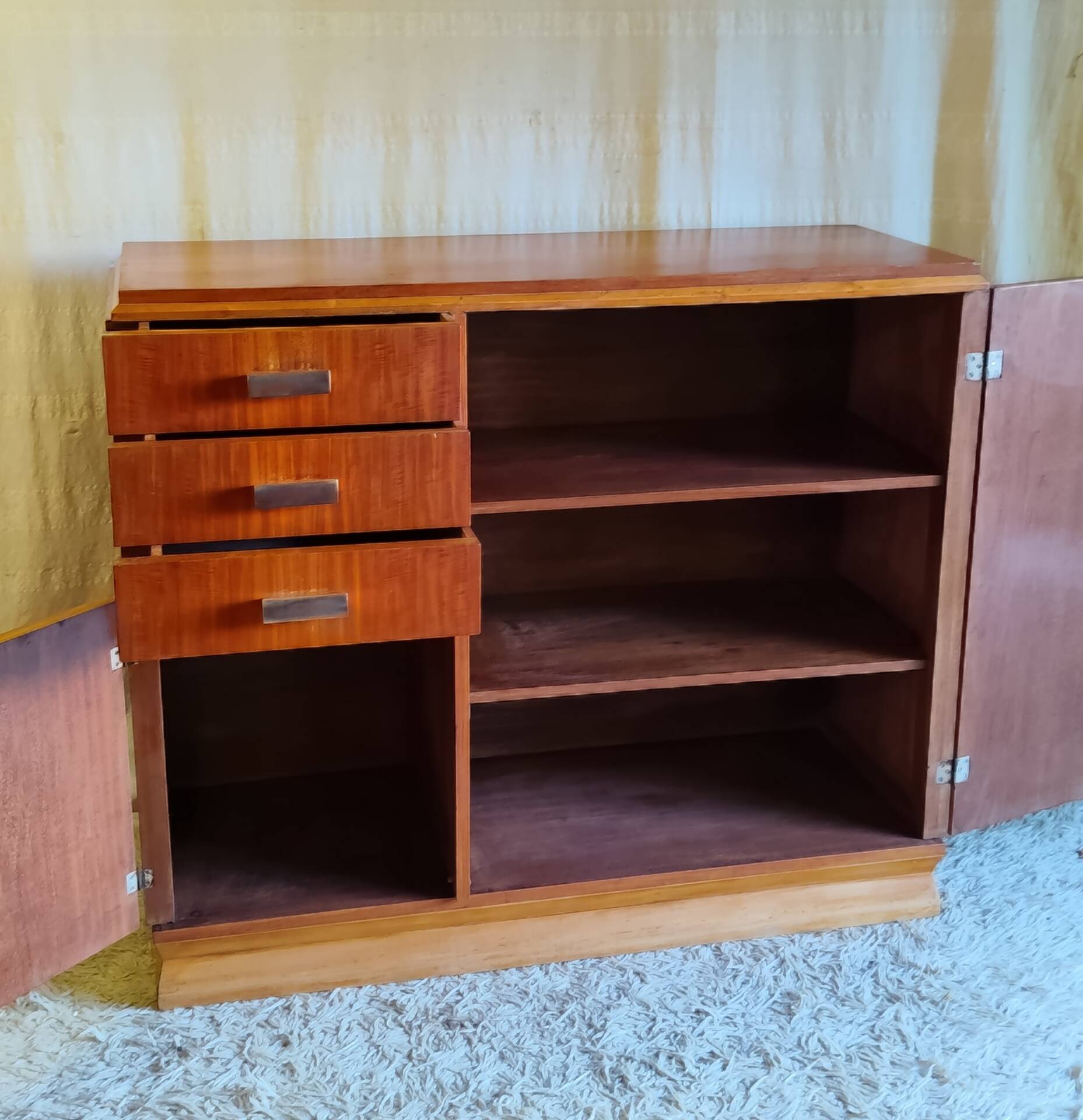 Buffet Art-déco en teck - années 30/40