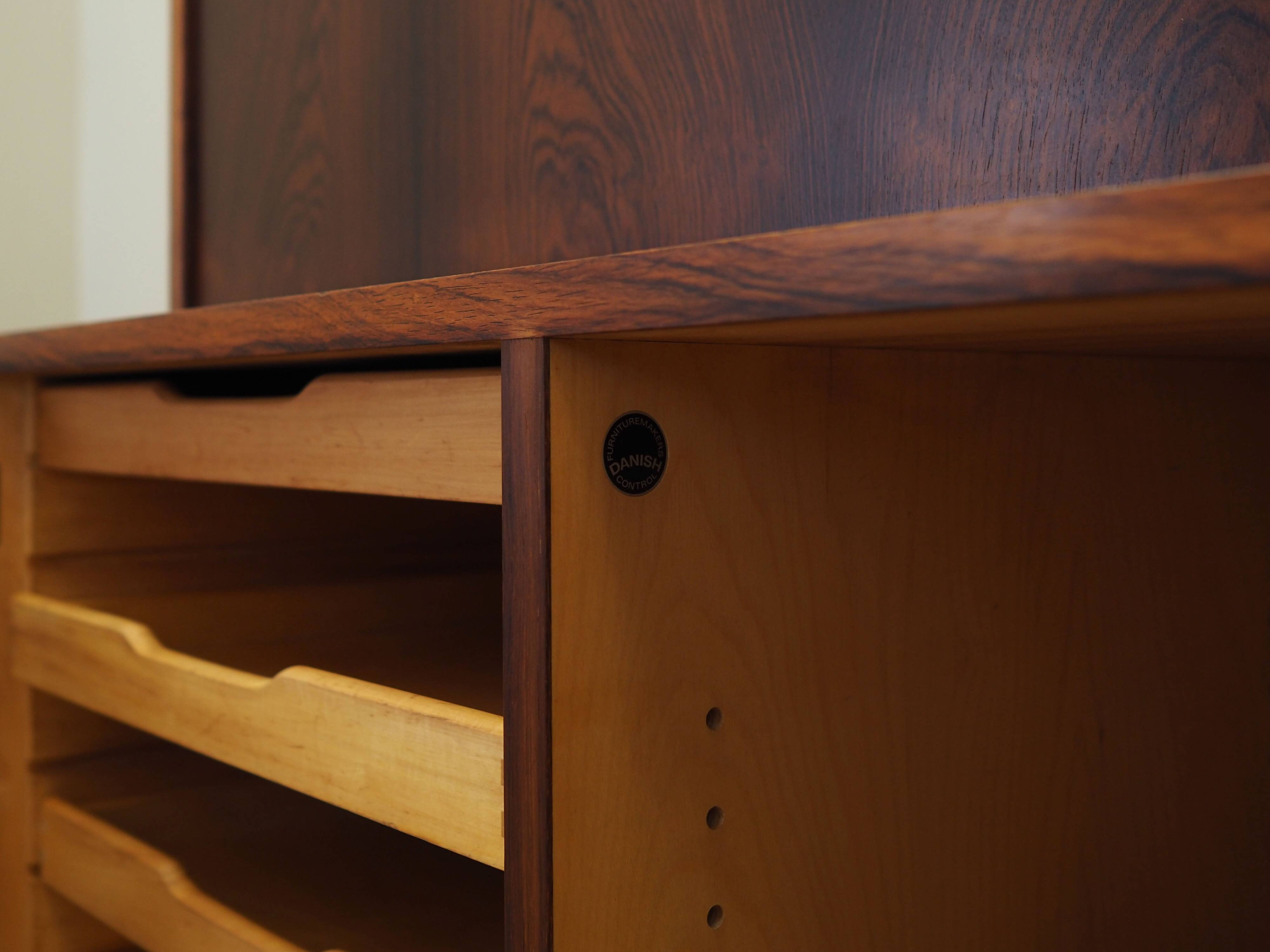 Rosewood bookcase, Danish design, 1970s, production: Hundevad