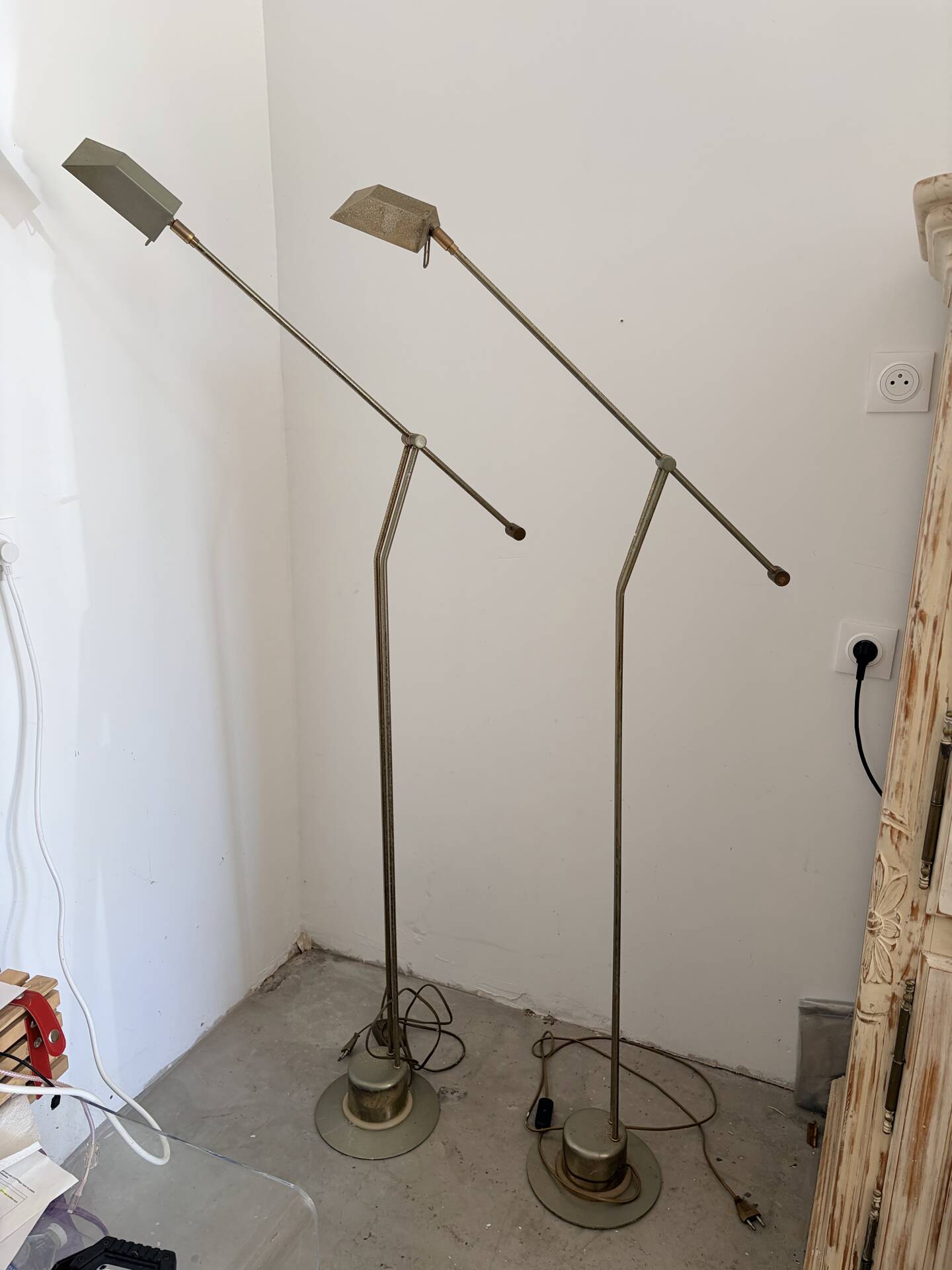 Lampadaires, liseuses en bronze Massive