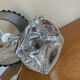 Lamp signed Daum France in crystal.
