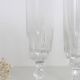 Ensemble de 7 flutes à champagne, verre, vintage