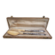 Sterling silver and ivorine salad servers