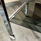 Vintage chrome coffee table