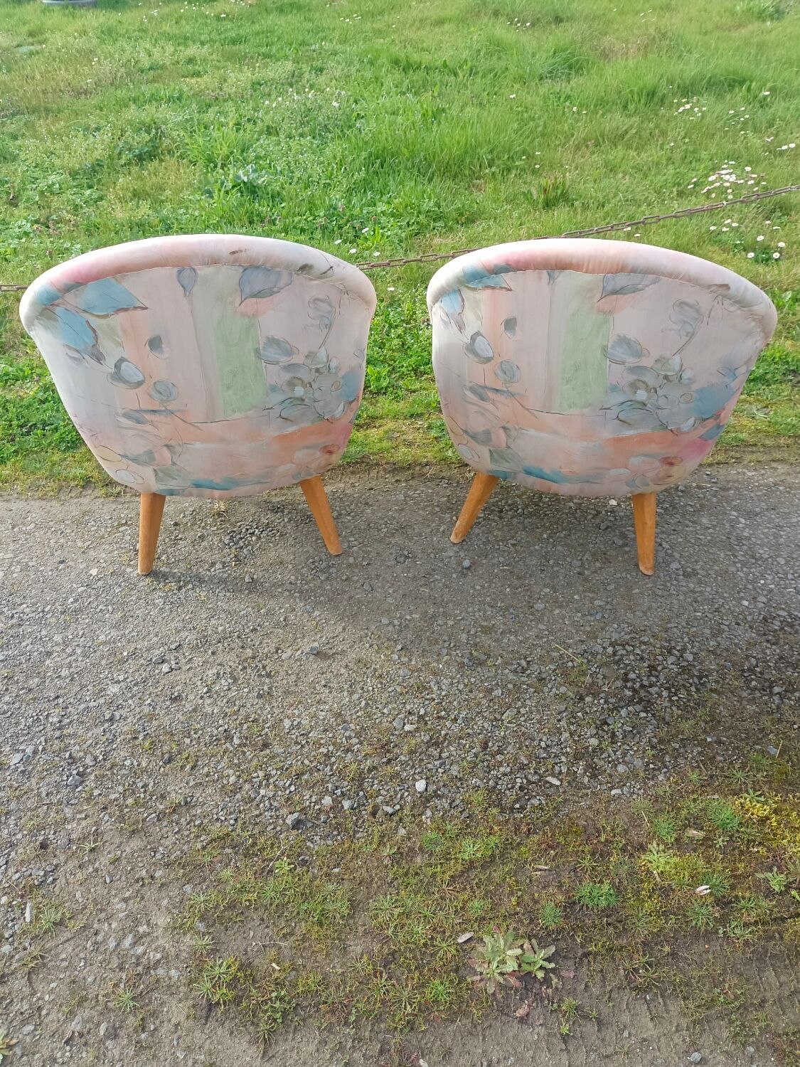 Vintage armchair pair