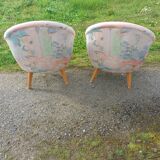 Vintage armchair pair