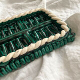 Vintage Vallauris woven ceramic trivet
