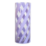 Vase en verre et peinture acrylique