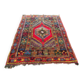 Ancient Caucasian Karabakh carpet made of natural wool, handwoven.
