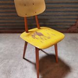 Pair of wooden chairs published by Ton 1960