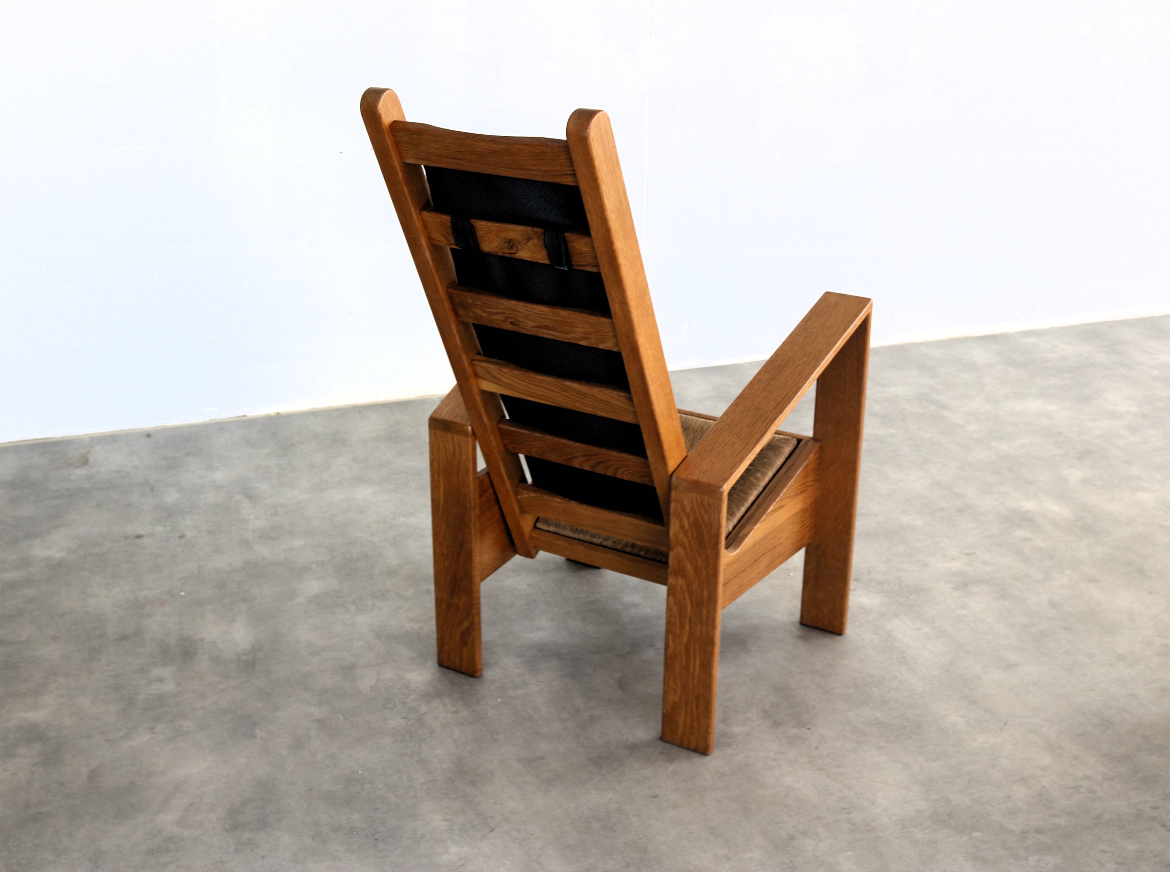 vintage armchair with side table | Wim Mulder | 1980s