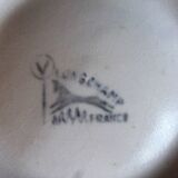 Oyster service, platter and 6 Longchamp oyster plates.