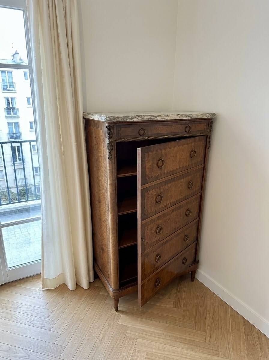 Furniture with marble