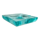 1970s mid-century aquamarine ashtray by Fontana Arte. Made in Italy