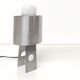 Lampe de table année 70 inox formes géométriques