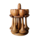Egg cups on turned wooden legs, Scandinavian country decor