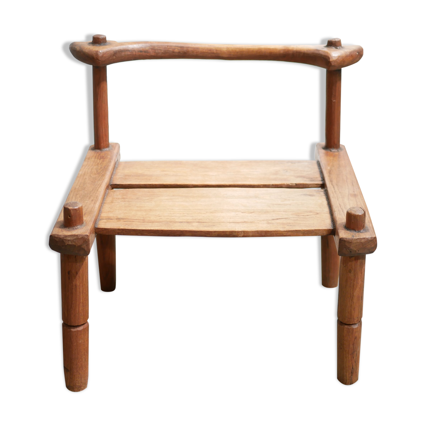 Ancient brutalist African chair