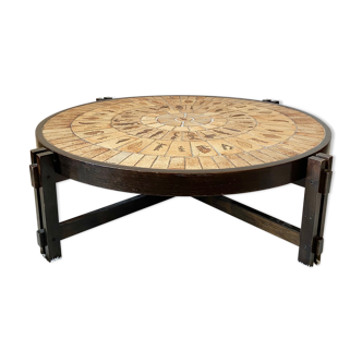 Vintage coffee table Roger capron