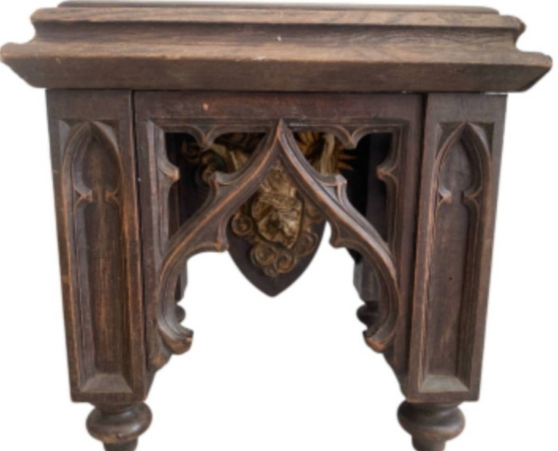 Ancient Gothic seat