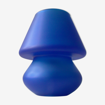 Lampe vintage Habitat en forme de champignon bleue