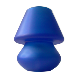 Lampe vintage Habitat en forme de champignon bleue