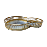 Golden brass tray