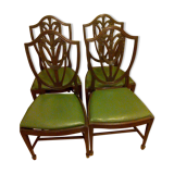 4 chaises salle à manger style 18eme "ribbon back"