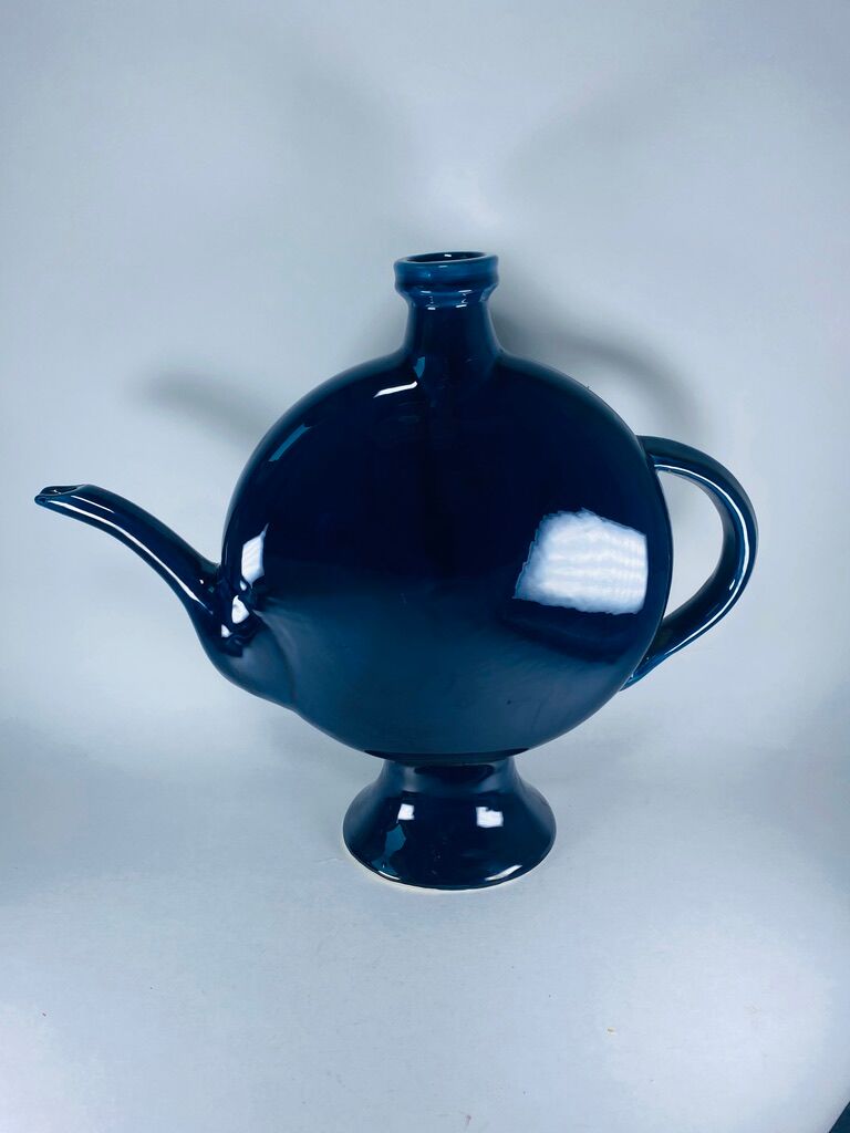 Vase in the shape of a teapot "Les grottes Dieulefit" Drôme 1960
