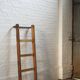 Vintage pine climbing ladder