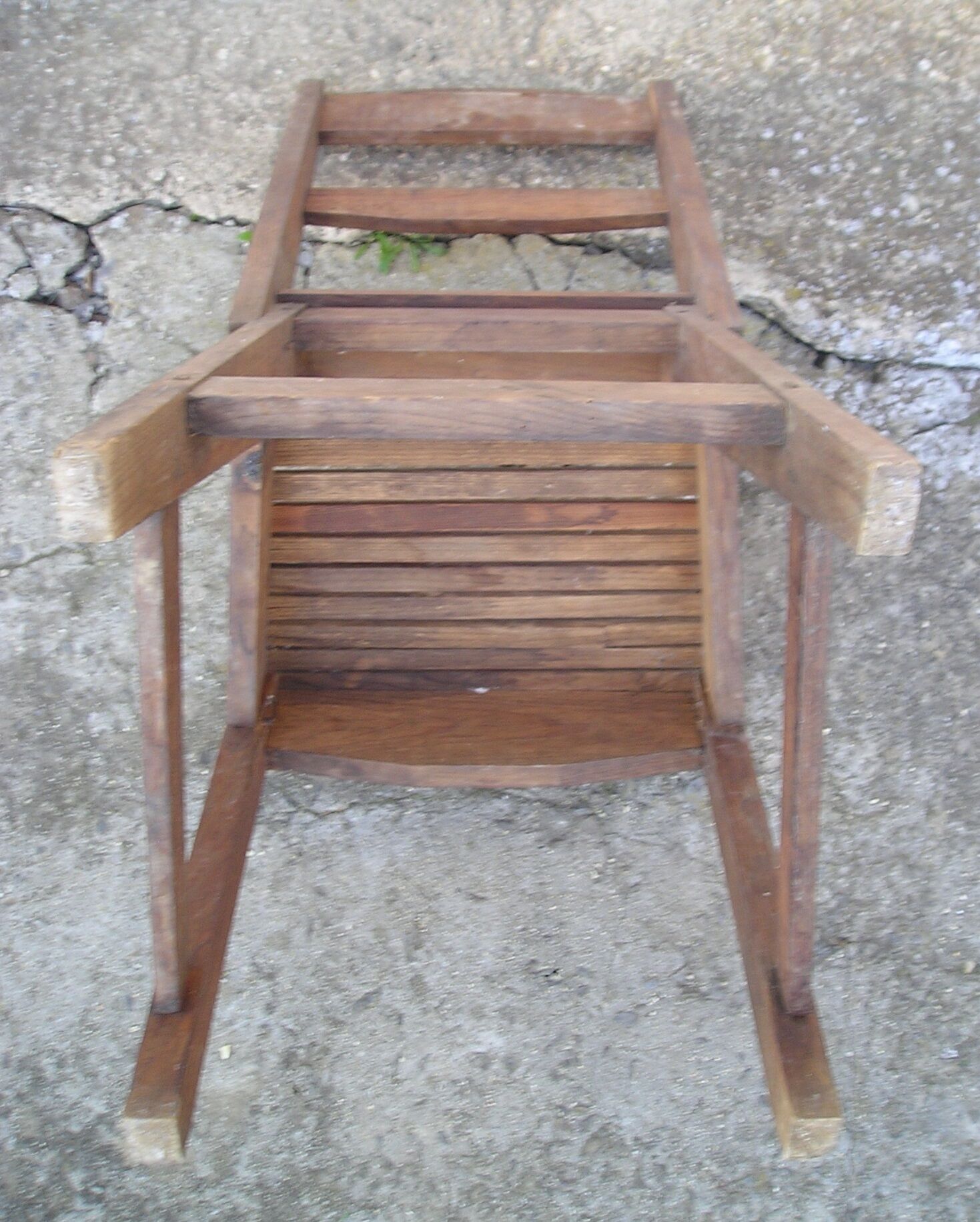 Rustic handcrafted wooden chair