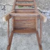 Chaise rustique artisanale en bois