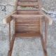 Rustic handcrafted wooden chair