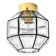 Beautiful 1970s Limburg glass ceiling lamp in octagon shape