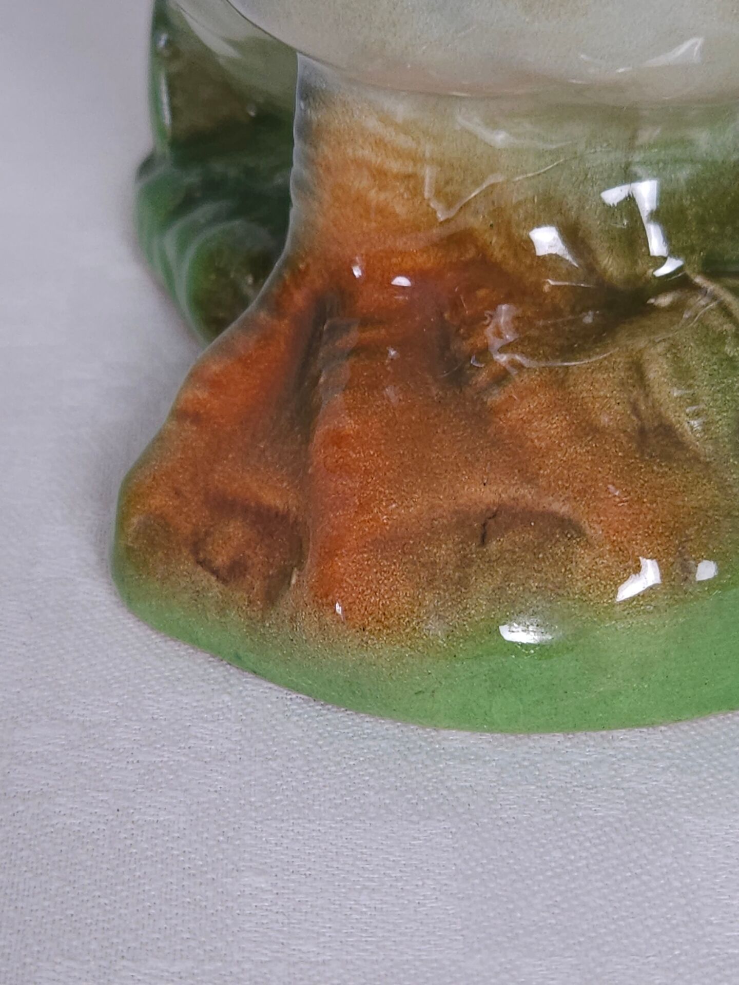 Vintage green-headed duck ceramic jug