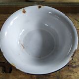 Old Vintage enamelled metal basin