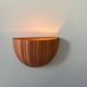Vintage terracotta shell wall light, France 1960s