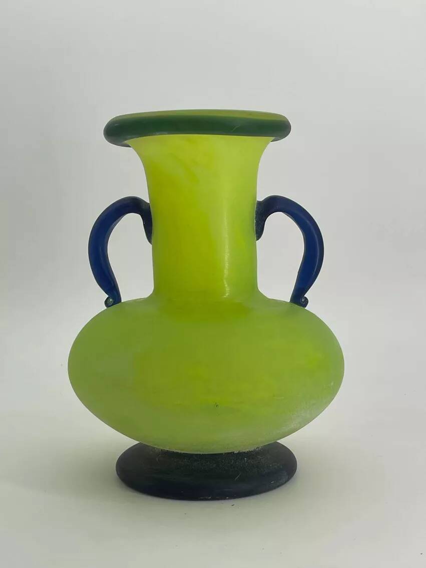 Vintage glass paste vase