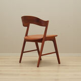 Ensemble de quatre chaises en teck fabrication Korup Stolefa 1970