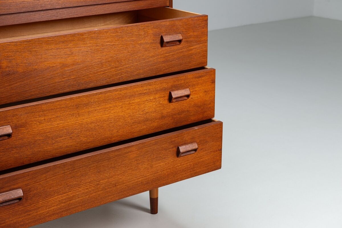 Commode Borge Mogensen en teck Soborg Mobelfabrik Danemark 1960