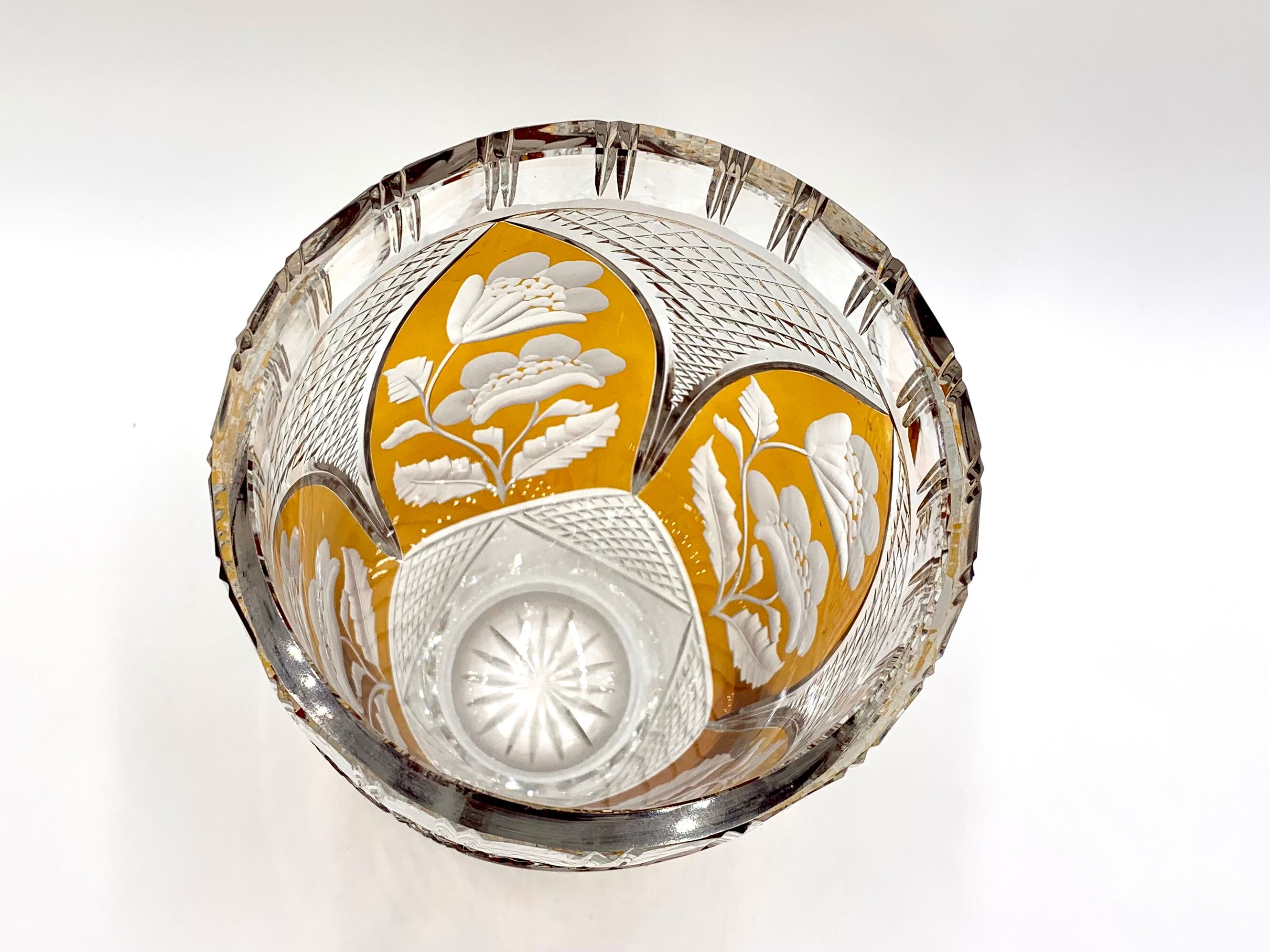 Crystal vase, Julia Glassworks, 1960s