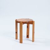 Pinewood stool, in manner of Rainer Daumiller