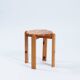Tabouret en pin, à la manière de Rainer Daumiller