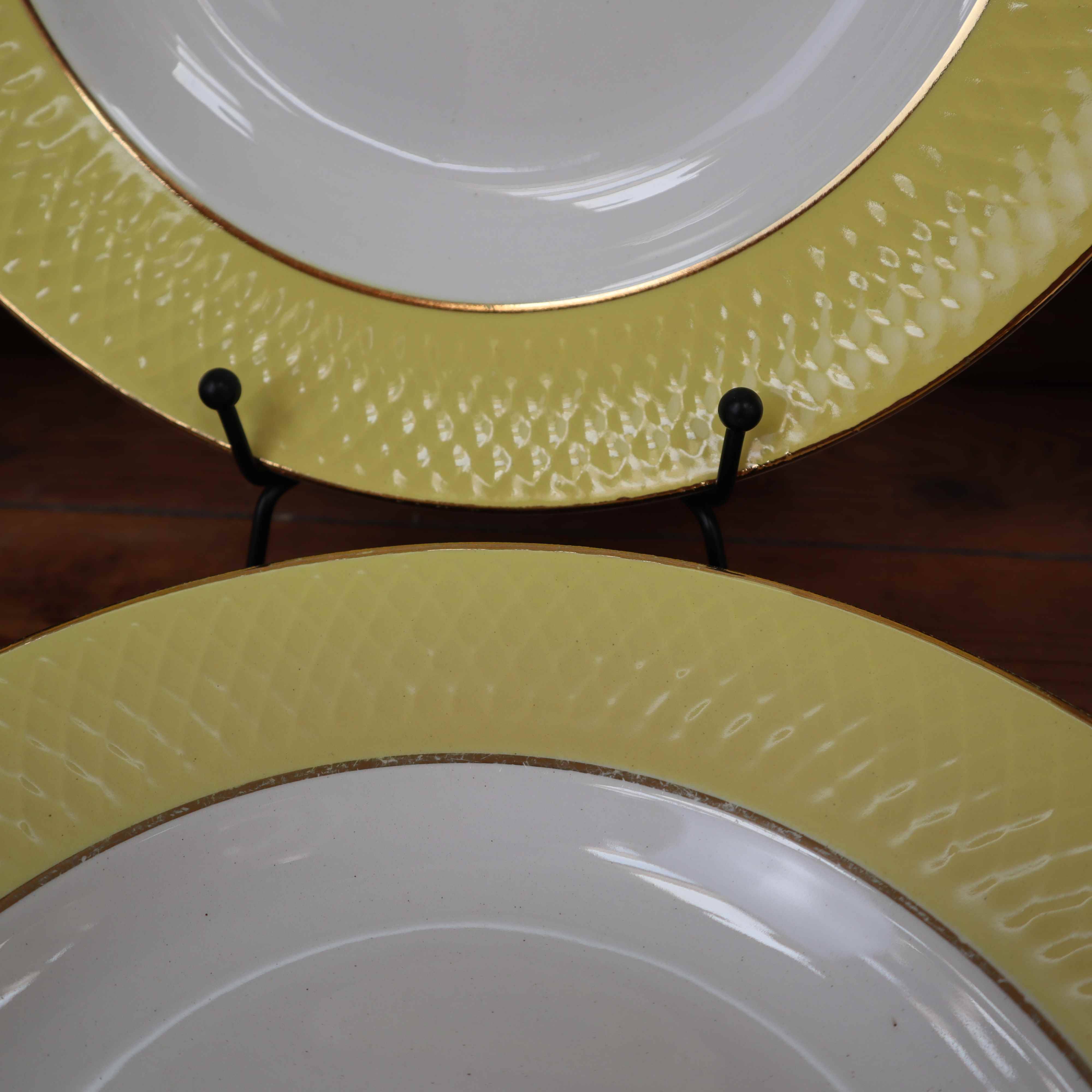 Moulin des Loups ceramic soup plates