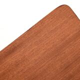 Scandinavian mahogany desk with brass handles