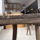 Brutalist popular art table XXL 3.5m/4m pine and oak