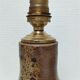 Lamp foot sandstone pyrity vintage height 31 cm