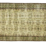 Anatolian handmade vintage rug 254 cm x 170 cm